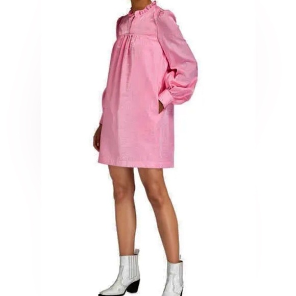 Baum Und Pferdgarten Abernathy Rosebloom Pink Baby Doll Dress sz EU42 US12 Silk - Picture 3 of 15